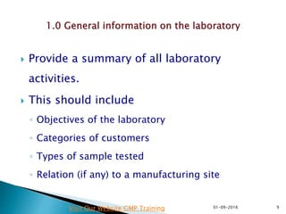 WHO Guidance on Preparation of Laboratory Information File | PPTX