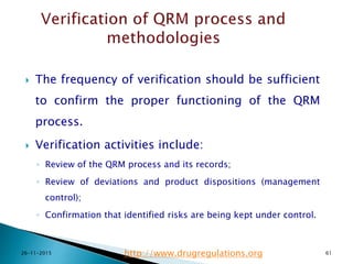 Who Guidance on Quality Risk Management | PPTX