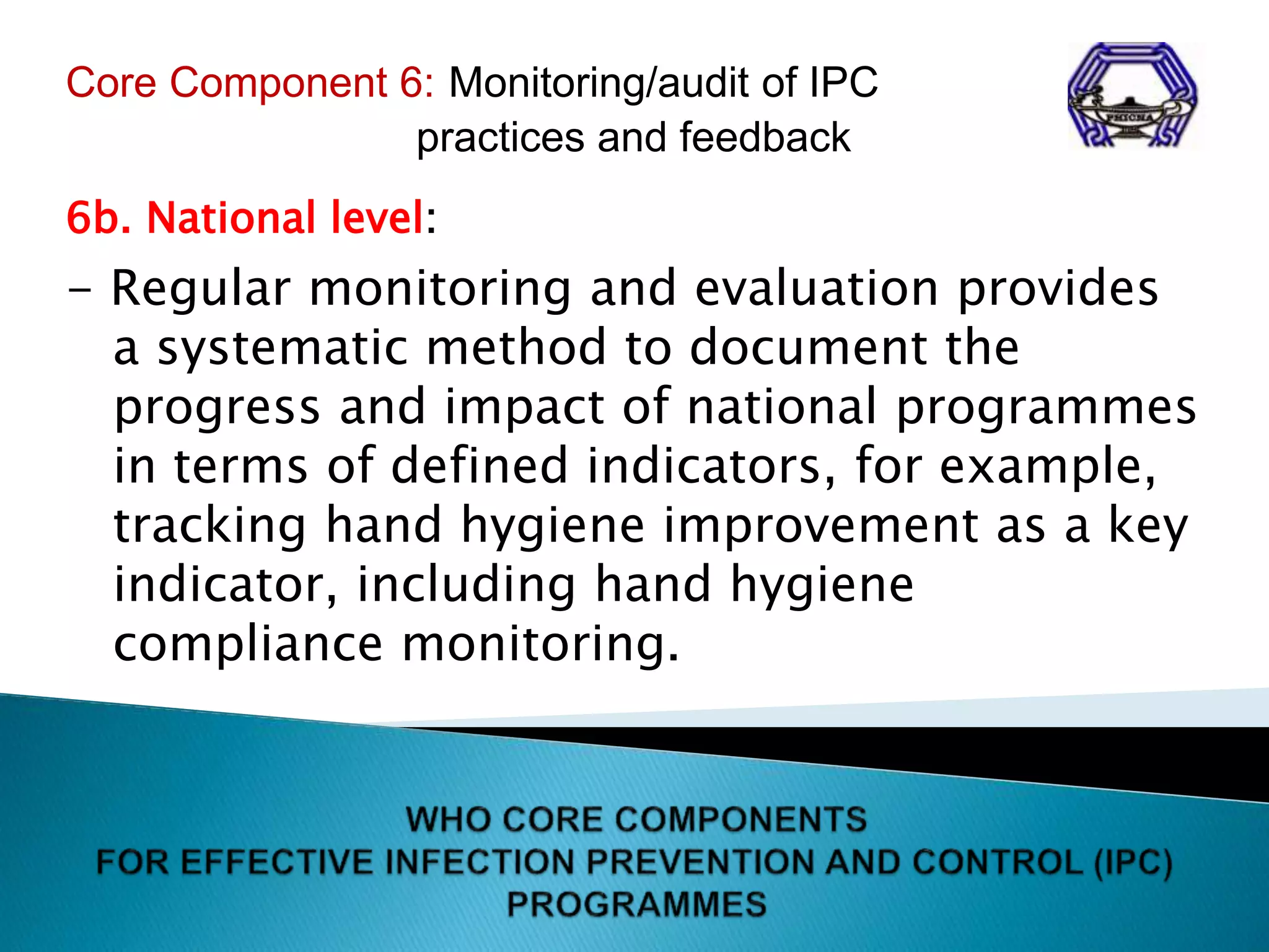 WHO Guidelines on Core Components of Infection Prevention and Control ...