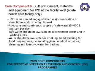WHO Guidelines on Core Components of Infection Prevention and Control ...
