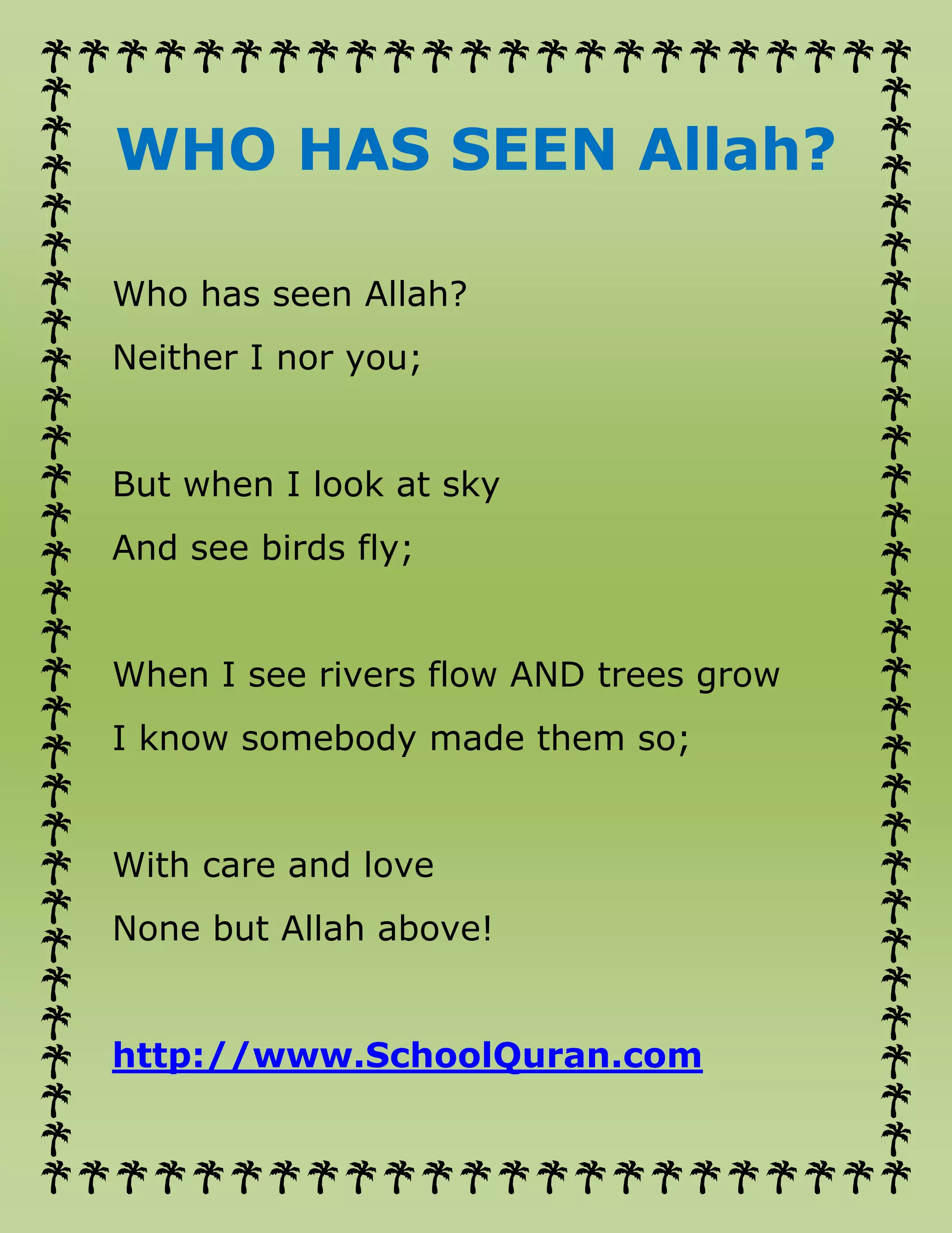 Who has seen Allah | PDF