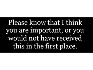 Who i am makes a difference