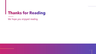 We hope you enjoyed reading
12