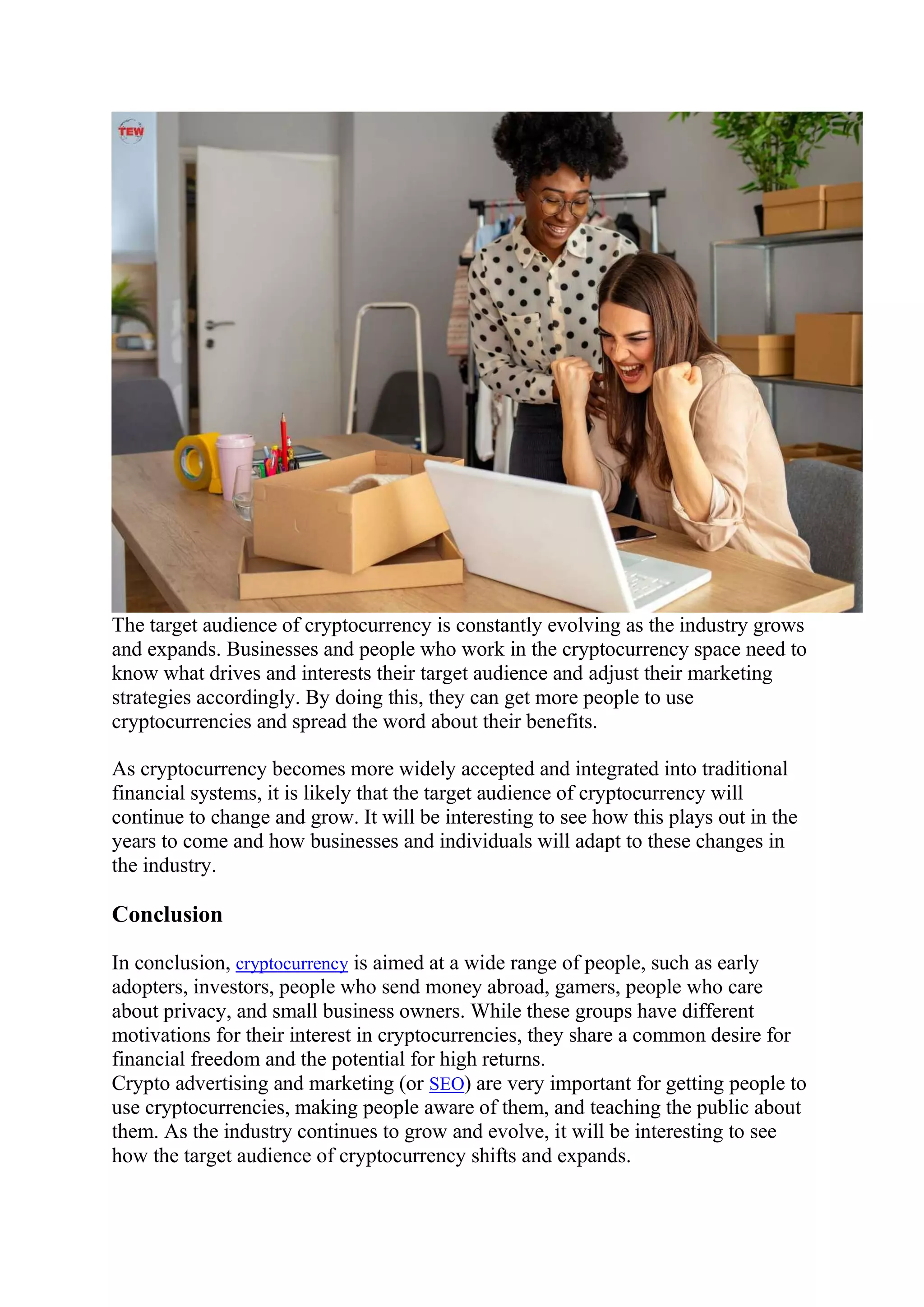 Target audience for cryptocurrency (87) foto