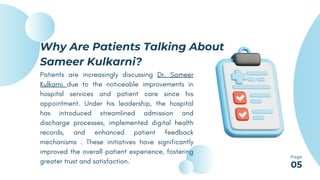 Who Is Dr. Sameer Kulkarni and Why Patients Are Talking About Him? | PDF