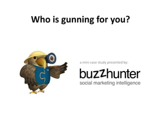 Who is gunning for you?



           a mini case study presented by:
 