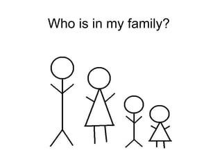 Who is in my family? 