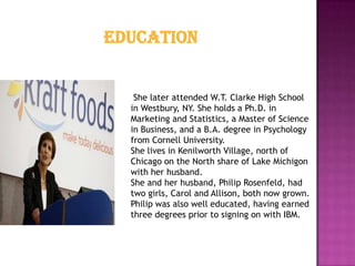 Who is irene rosenfeld | PPTX