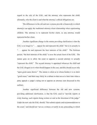 Who Is The Client? Ethical Duties of GAL (guardian ad litem) in Kansas