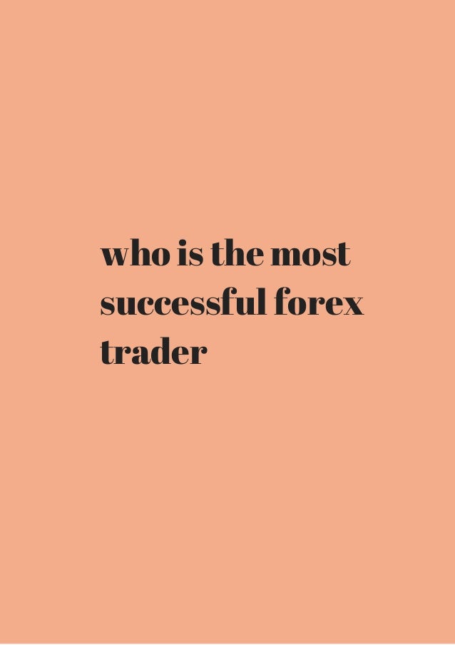 Successful filipino forex trader