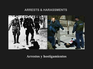 ARRESTS & HARASSMENTS   Arrestos y hostigamientos 