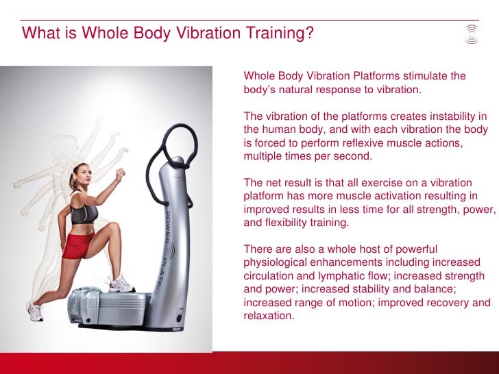 Whole Body Vibration For Health Clubs