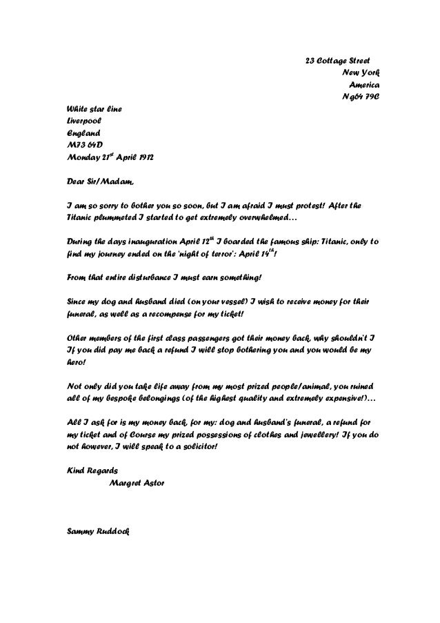 Whole class of letters complaint nov2014