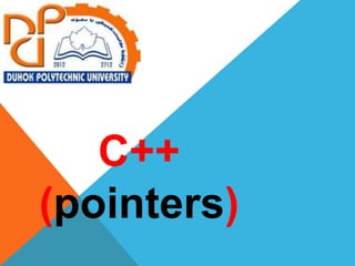 C++
(pointers)
 