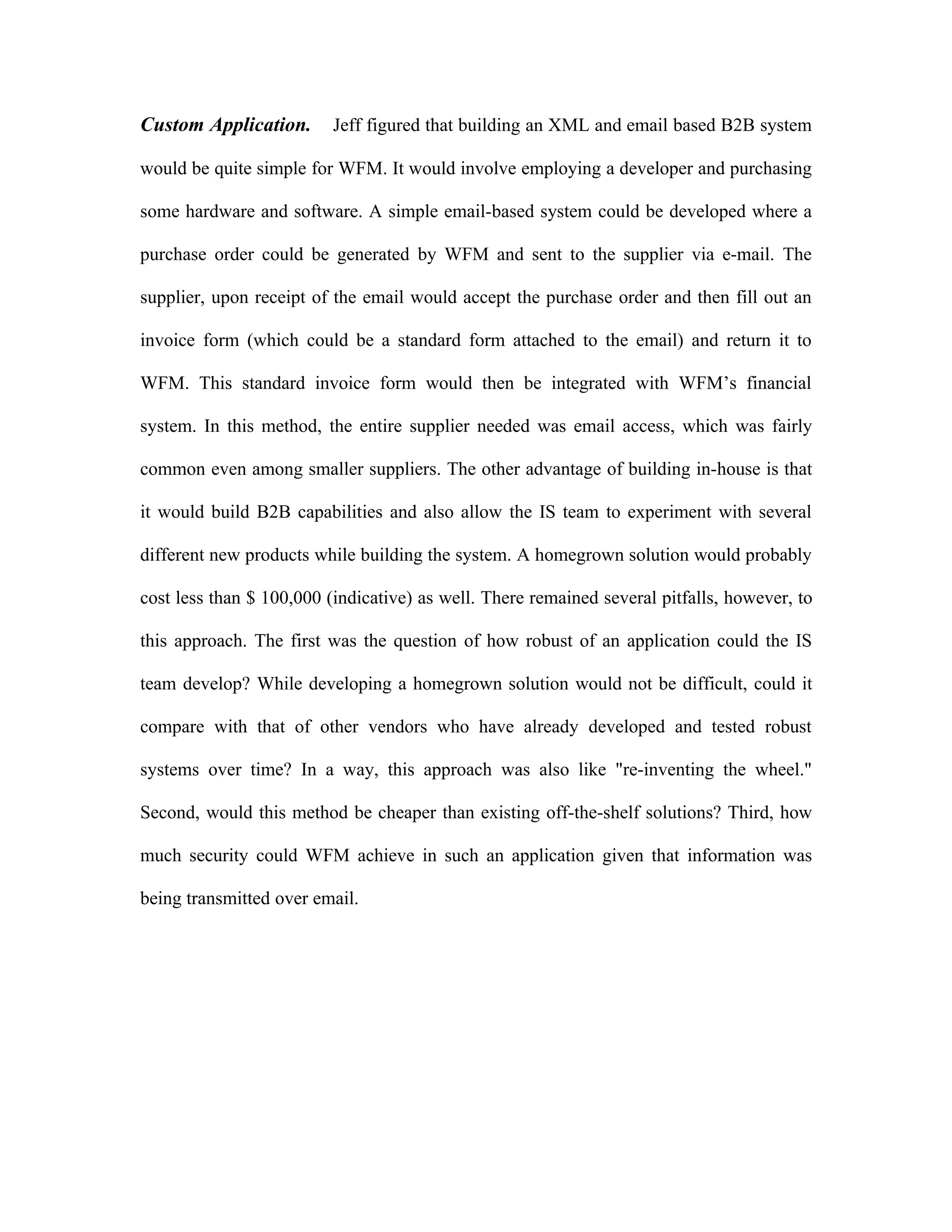 Whole Foods Strategic Audit