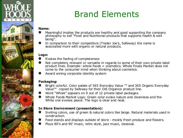 Whole Foods Market Brand Audit