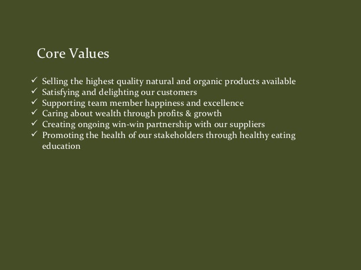 Whole foods market project