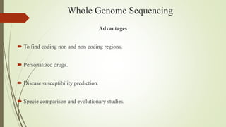 Whole genome sequencing | PPTX
