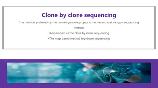 whole genome sequencing new and its types including shortgun and clone ...
