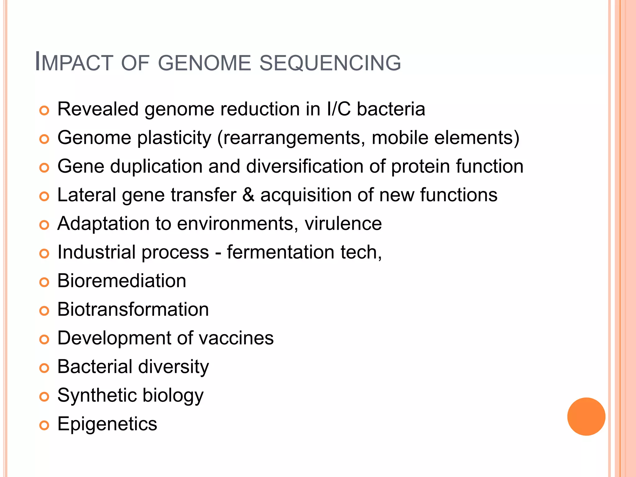 Whole genome sequencing of bacteria & analysis | PPTX