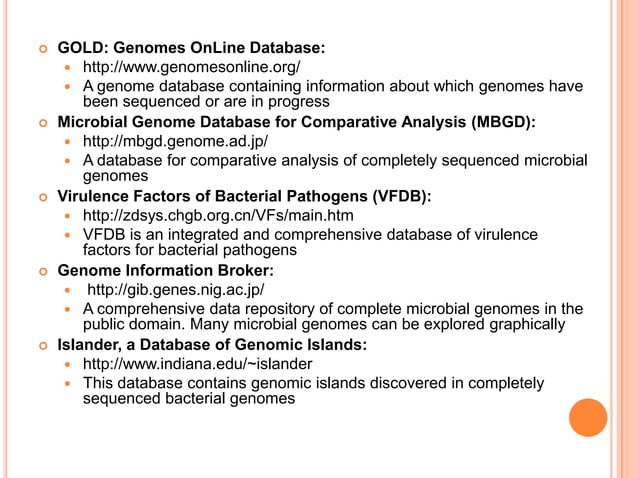 Whole genome sequencing of bacteria & analysis | PPTX | Genetics | Science