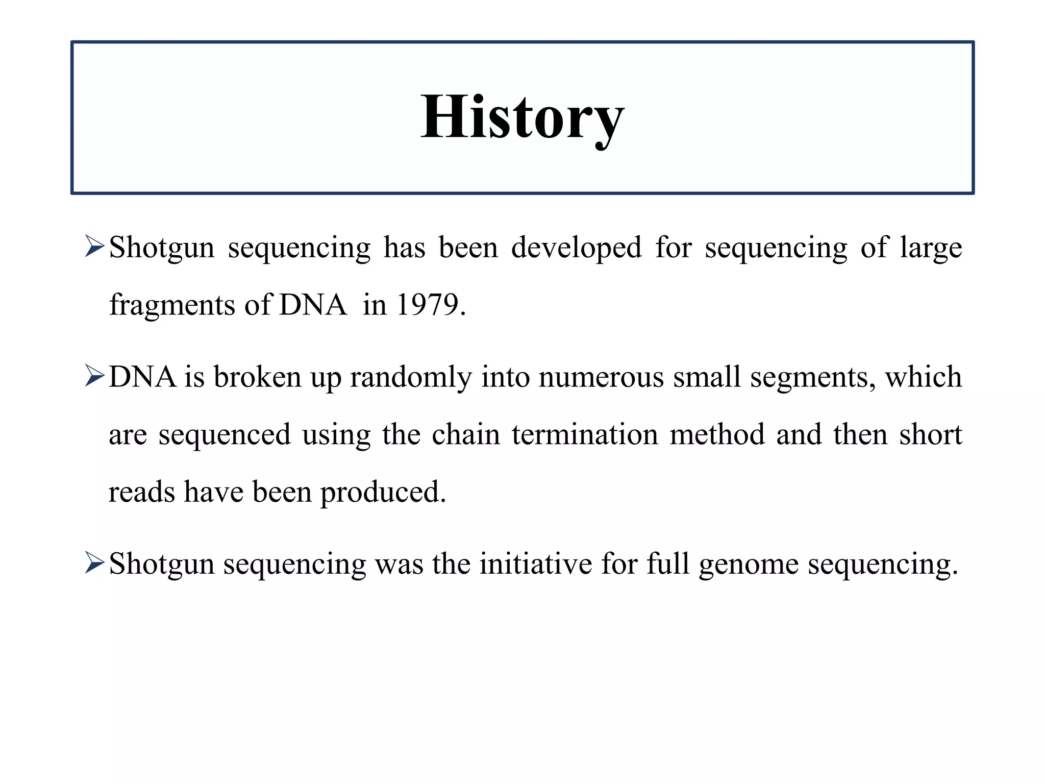 Whole genome shotgun sequencing | PPTX