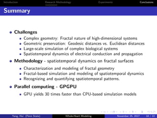 Whole Heart Modeling – Spatiotemporal Dynamics of Electrical Wave ...