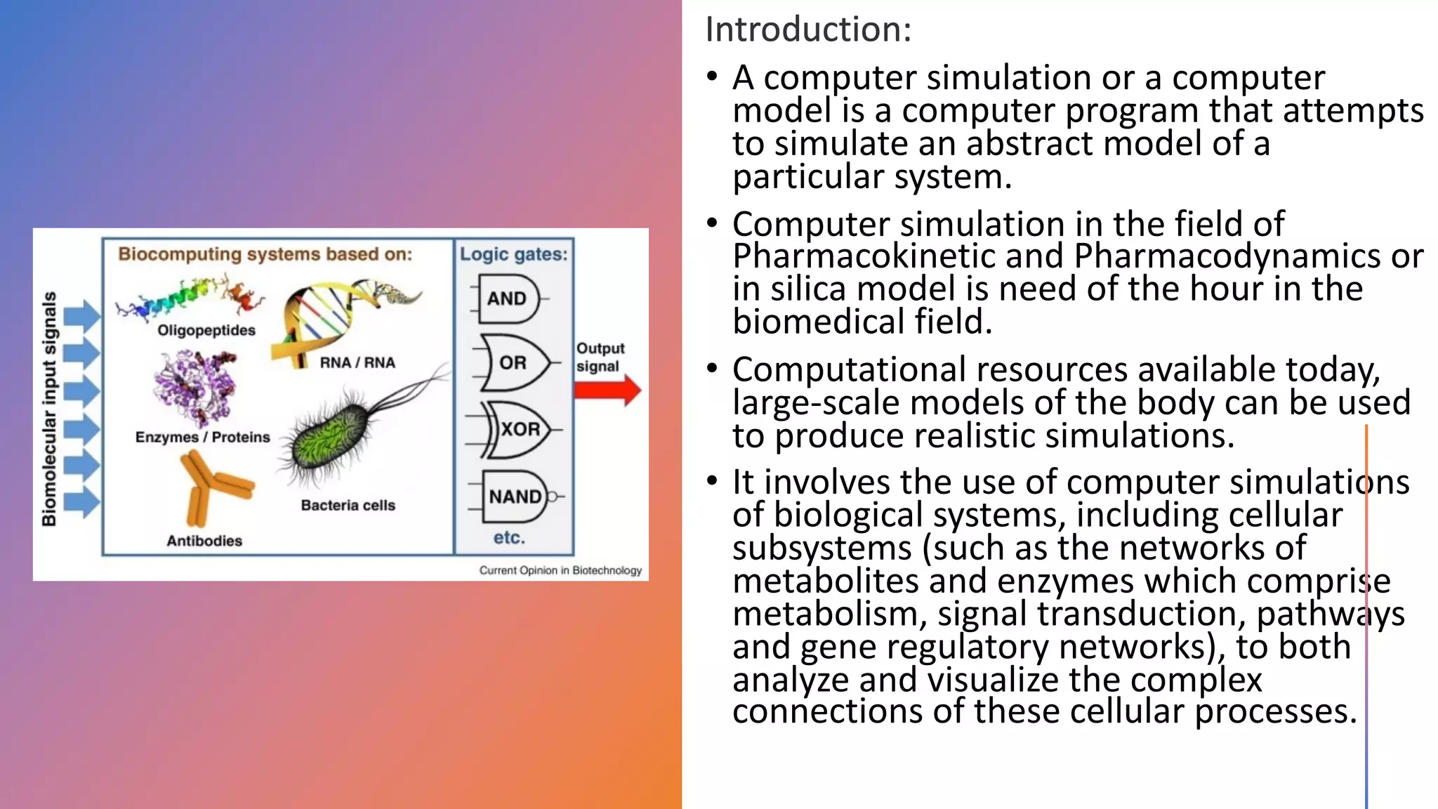 COMPUTER SIMULATIONS IN PHARMACOKINETICS AND PHARMACODYNAMICS | PDF