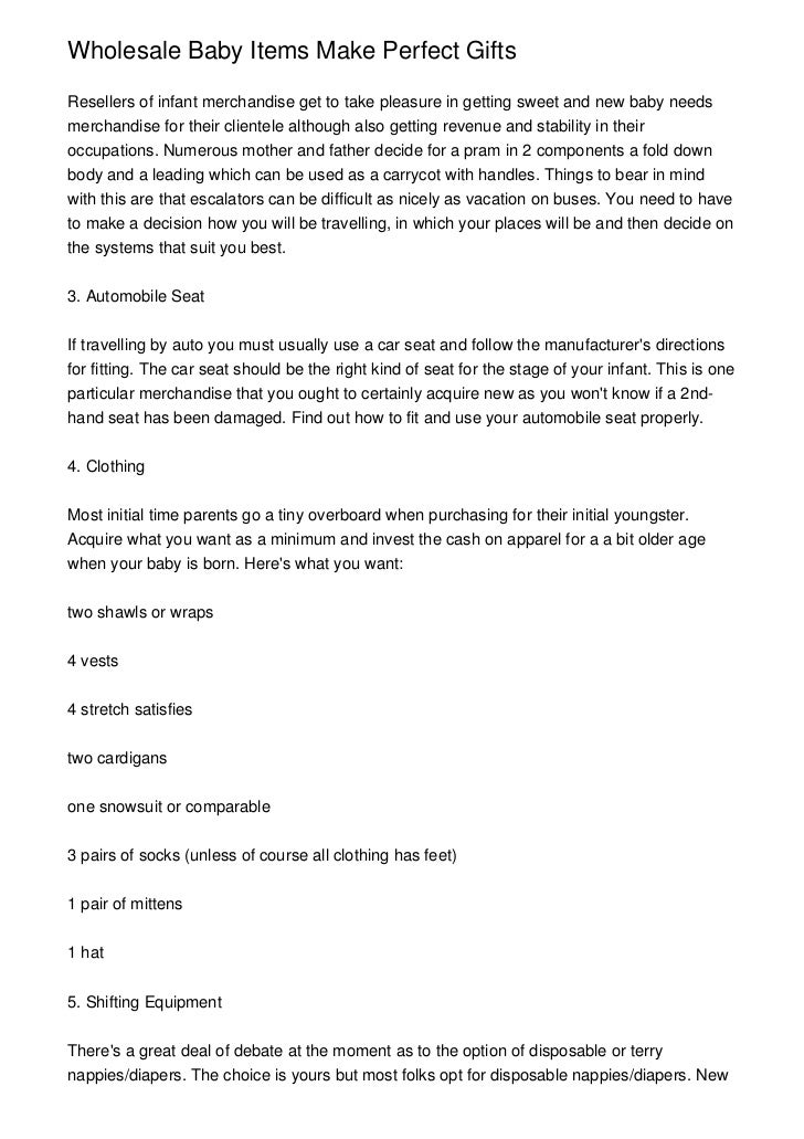 wholesale baby gifts