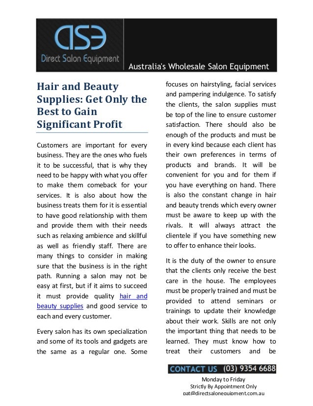 Wholesale beauty supplies