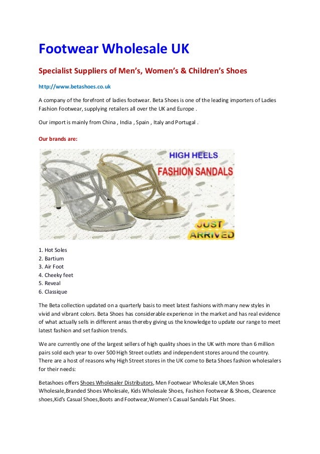 Wholesale footwear,Shoes Wholesaler Distributors,Men Footwear Wholesale UK