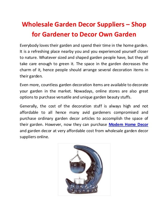 Whole Garden Decor Suppliers For Gardener To Own Gar