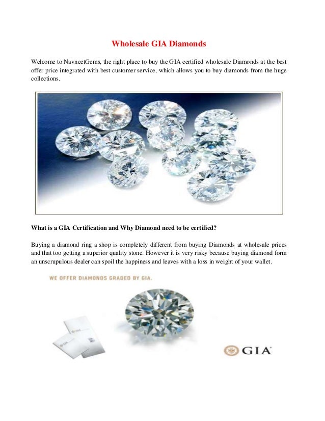 Wholesale gia diamonds