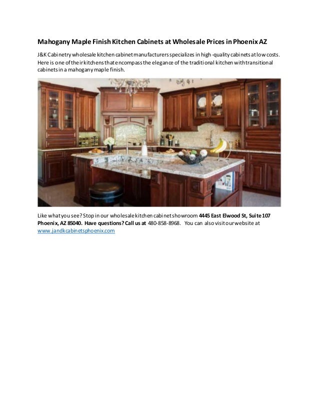 Wholesale Mahogany Maple Finish Kitchen Cabinets with J&K ...