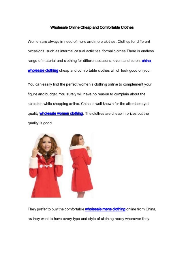 affordable wholesale clothing