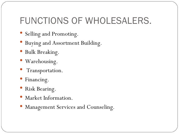 Wholesaling