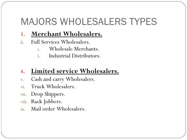 Wholesaling