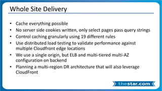 Whole Site Delivery with Amazon CloudFront Slide 33