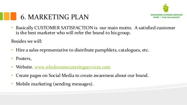 Business plan for a mobile catering business