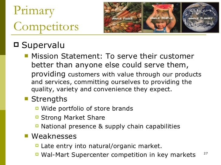 Whole Foods Mission Statement slidesharetrick
