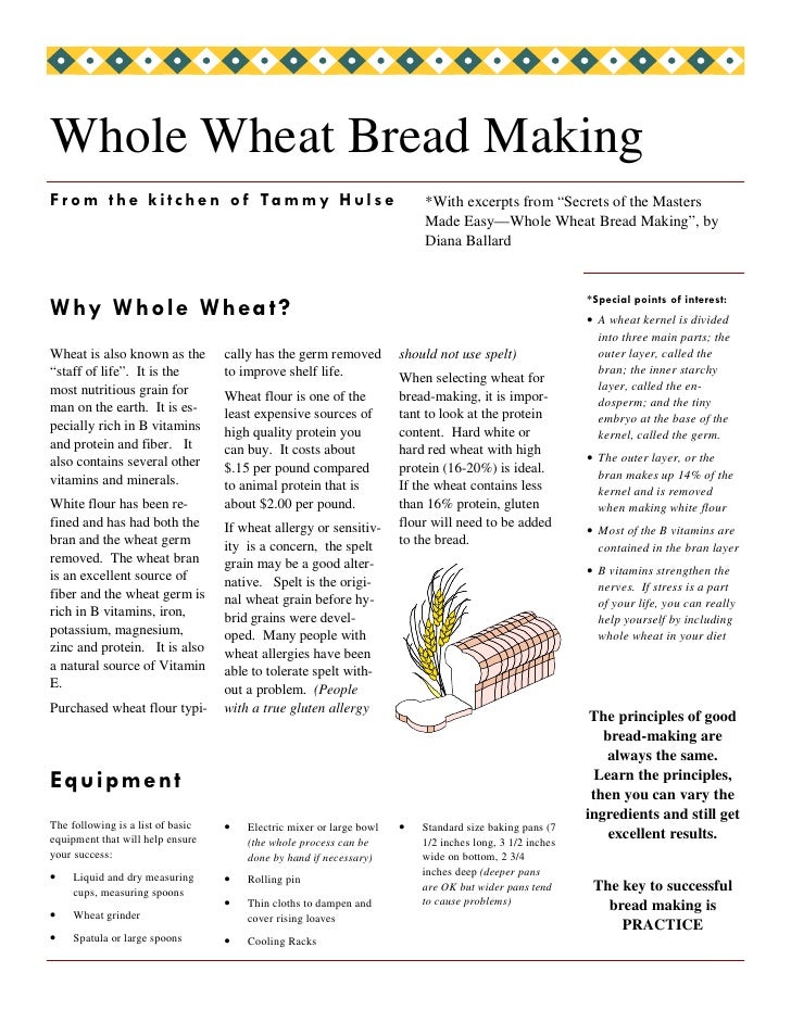Whole Wheat Bread