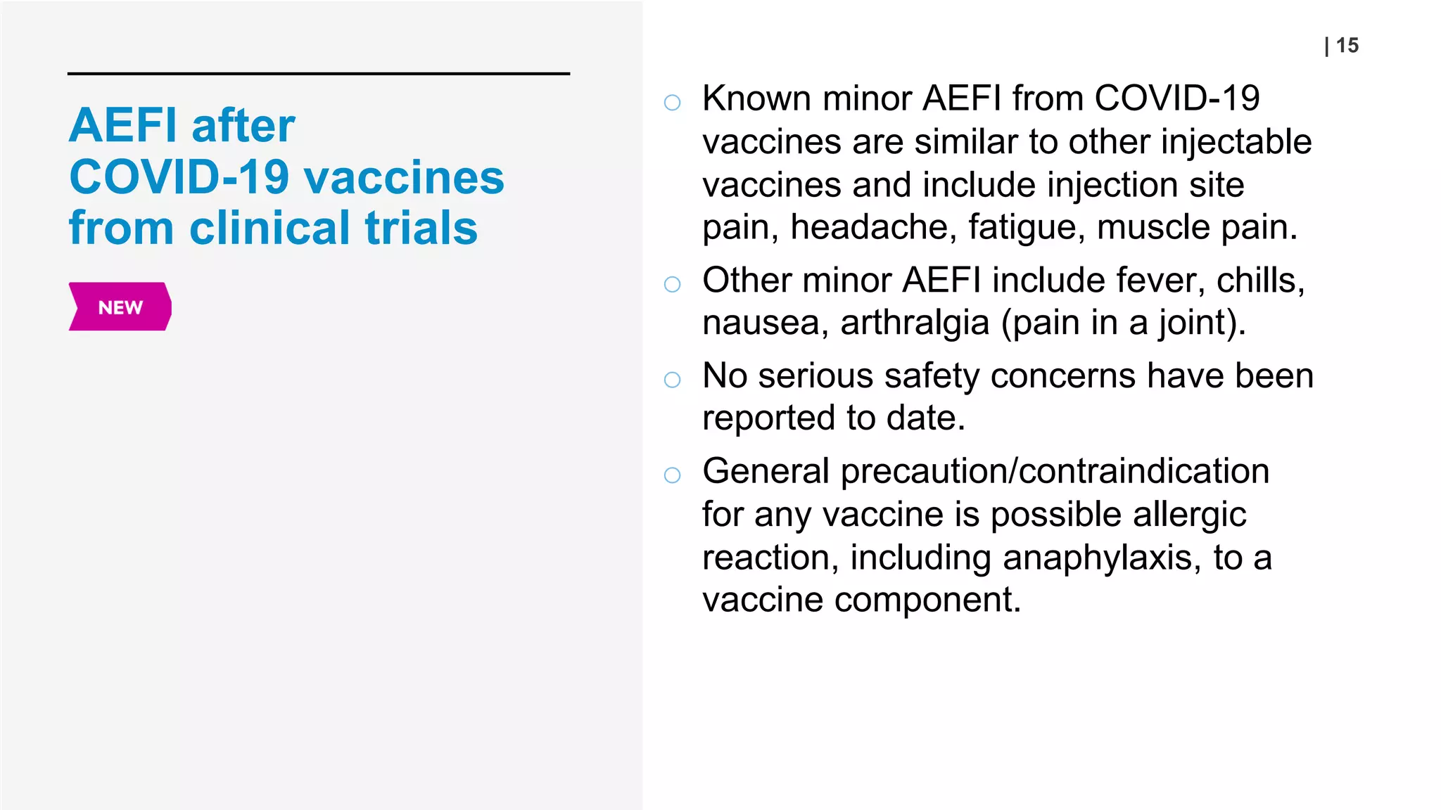AEFI monitoring for COVID-19 vaccination | PDF