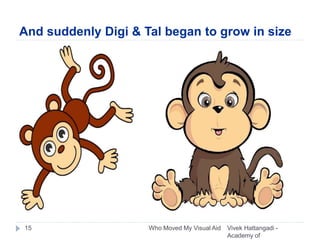 And suddenly Digi & Tal began to grow in size
Vivek Hattangadi -
Academy of
Who Moved My Visual Aid15
 