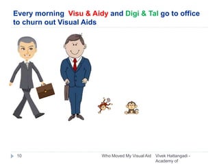 Every morning Visu & Aidy and Digi & Tal go to office
to churn out Visual Aids
Vivek Hattangadi -
Academy of
10 Who Moved ...