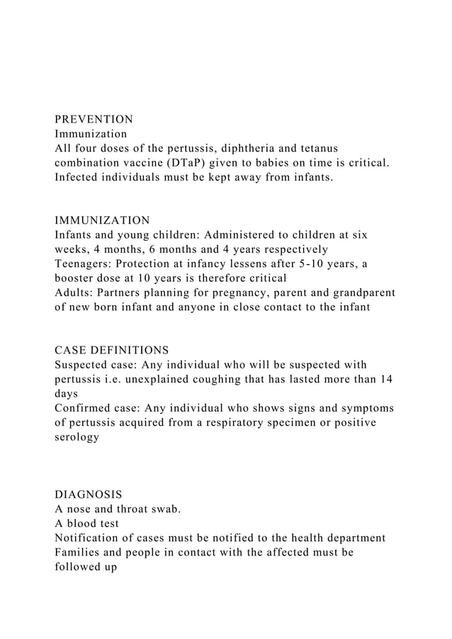 WHOOPING COUGH ACTION PLANINTRODUCTION Whooping Cough A.docx