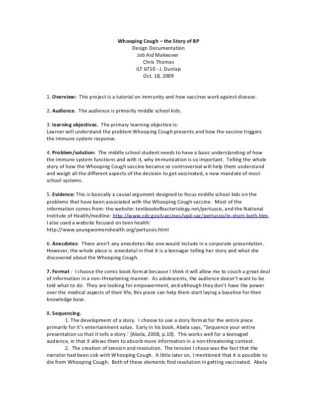 Whooping Cough The Story Of Bp Design Document