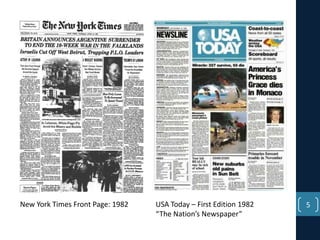 New York Times Front Page: 1982

USA Today – First Edition 1982
“The Nation’s Newspaper”

5

 