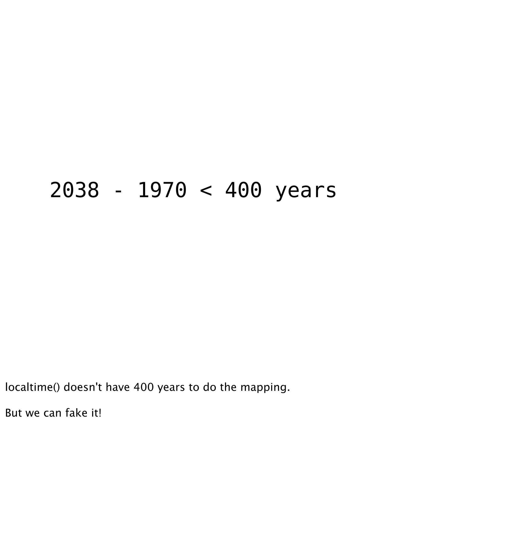 Who's Afraid Of 2038?