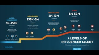Levels of Influencer Talent
