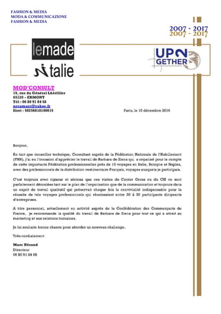 2007 - 2017
2007 - 2017
FASHION & MEDIA
MODA & COMMUNICAZIONE
FASHION & MEDIA
 